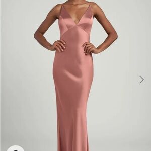 Jenny Yoo Bridesmaids Dress- Eloise - Wild Rose - Size 4